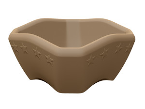 bonsai pot unglazed primitive square Model Cetak 3D