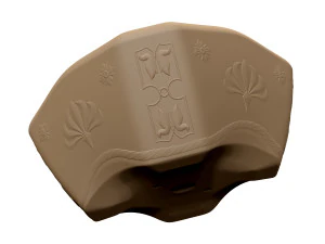 bonsai pot unglazed primitive square 3D Print Model