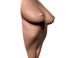 Dekoracja ścienna kobiecego tułowia Model do druku 3D