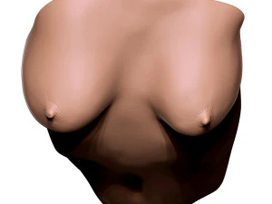 Dekoracja ścienna kobiecego tułowia Model do druku 3D