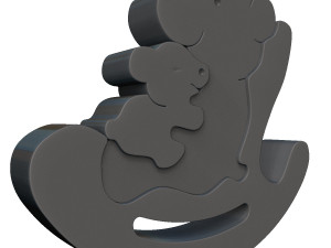 bear family puzzle Modelo de impresión 3D