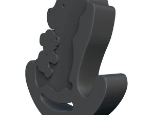bear family puzzle 3D Print Model