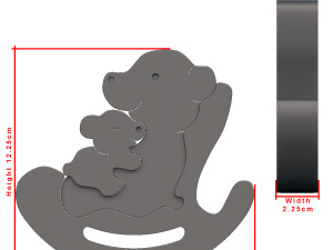 bear family puzzle Modelo de Impressão 3D
