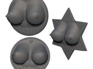 boobs pierced fridge magnets 3D Print Model