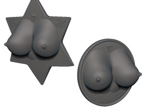 boobs pierced fridge magnets 3D Принт Модель