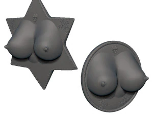 boobs pierced fridge magnets 3D Print Model