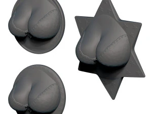cleavage busty bra fridge magnets 3D Print Model