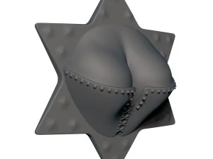 cleavage busty punk fridge magnets 3D Print Model