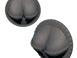 cleavage busty punk fridge magnets 3D Print Model