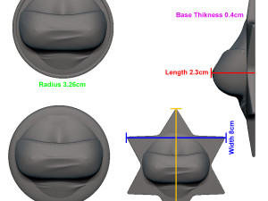 cleavage busty tube top fridge magnets 3D Print Model