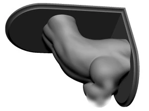 shelf brackets female torso 3D Print Model