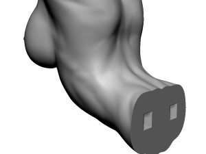 shelf brackets female torso 3D Baskı Modeli