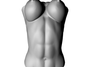 shelf brackets female torso 3D Baskı Modeli