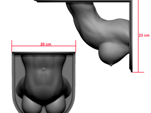 shelf brackets female torso 3D Baskı Modeli