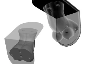 wsporniki p&oacute;łek kobiecy tuł&oacute;w Model do druku 3D