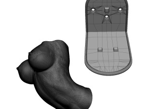 shelf brackets female torso 3D Baskı Modeli