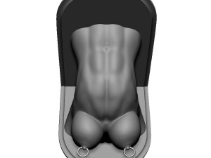 shelf brackets female torso nipple pierced 3D 打印模型