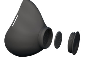 covid-19 mask 3D Druckmodell
