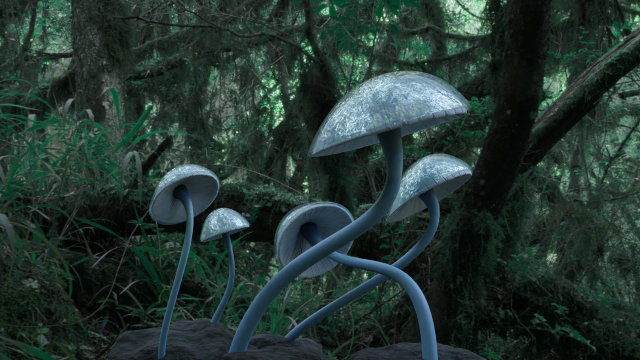 dynamic mushroom prop Modelo 3D .c4d .max .obj .3ds .fbx .stl .blend 