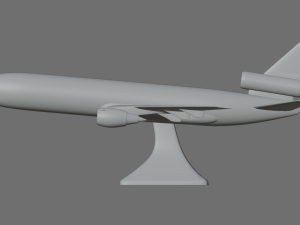 douglas dc-10 with stand 3D Baskı Modeli