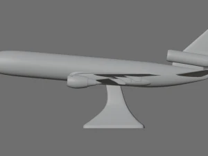 douglas dc-10 with stand 3D Print Model