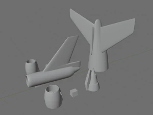 douglas dc-10 with stand 3D Print Model