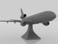 Douglas DC-10 with stand 3D-Modell