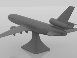 douglas dc-10 with stand 3D Print Model