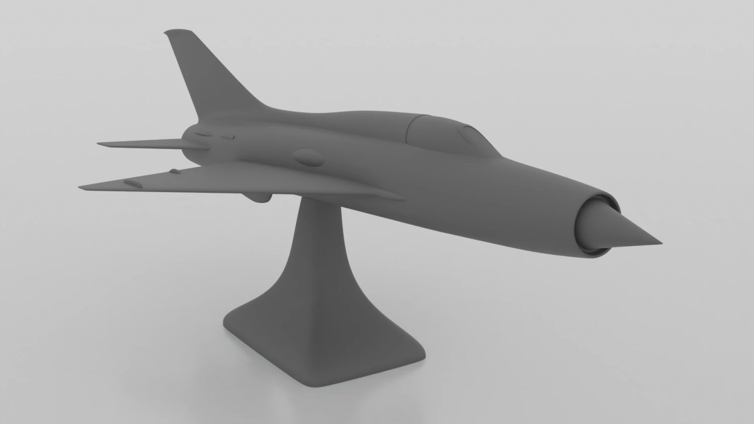 mig-21 - 3d printable model 3D Print Model .c4d .max .obj .3ds .fbx .stl .blend 