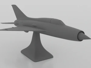 mig-21 - 3d printable model 3D Print Model