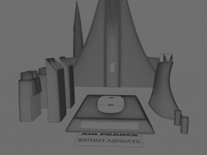 concorde - 62 cm 3d printable model 3D Print Model