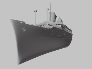 ss australis ocean liner - 3 in 1 - highly customizable 3D Print Model