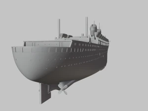 ss australis ocean liner - 3 in 1 - highly customizable 3D Print Model