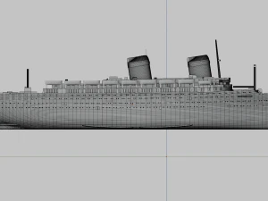 ss australis ocean liner - 3 in 1 - highly customizable 3D Print Model
