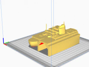 ss australis ocean liner - 3 in 1 - highly customizable 3D Print Model