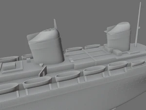 ss australis ocean liner - 3 in 1 - highly customizable 3D Print Model