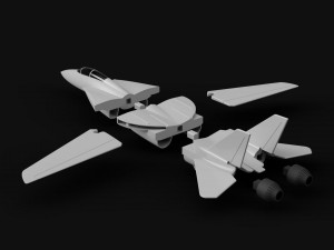 F-14 Tomcat 3D प्रिंट मॉडल