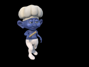 baker smurf 3D Model