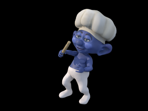 baker smurf 3D 모델