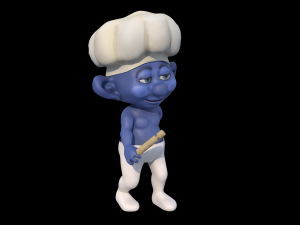 baker smurf 3D 모델