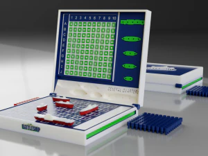 jogo de tabuleiro de navio de guerra modelo de impress&atilde;o 3D de navios de guerra Modelo de Impressão 3D