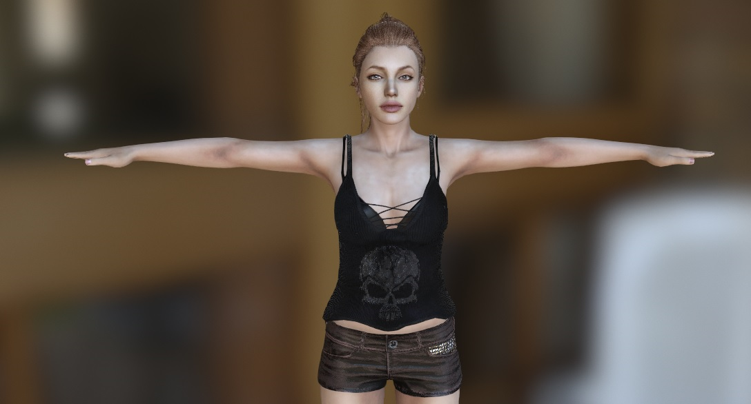 1088px x 586px - Angelina Jolie 3D Model in Woman 3DExport