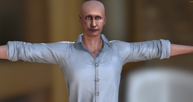putin Model 3D .c4d .max .obj .3ds .fbx .stl .blend 