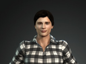 Superman Tom Welling Smallville 3D Model