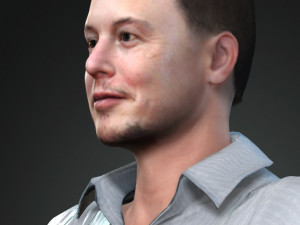 Elon Mask Modelo 3D