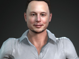 Elon Mask Modelo 3D
