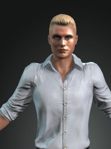 Dolf lundgren 3D Model .c4d .max .obj .3ds .fbx .stl .blend 