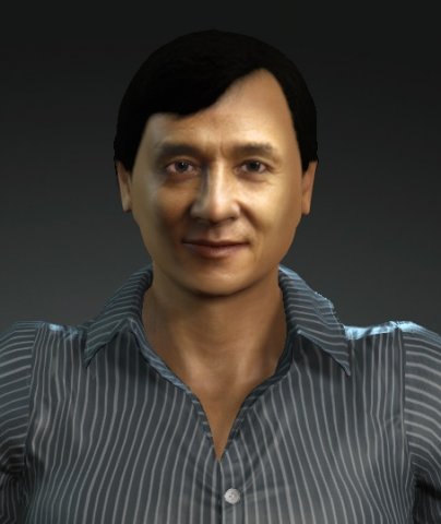 Jackie chan 3D Model .c4d .max .obj .3ds .fbx .stl .blend 