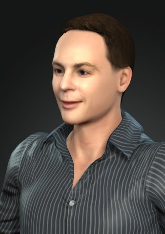 Sheldon cooper 3D Модель .c4d .max .obj .3ds .fbx .stl .blend 