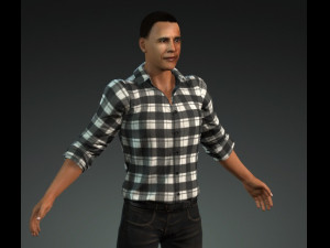 Obama 3D Model